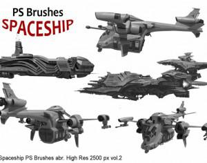 20 Spaceship PS Brushes abr. vol.2 Photoshop brush