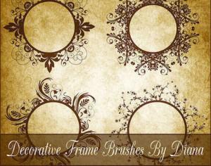 Decorative Swirl Frame Brushes Photoshop brush