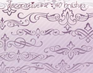 Decorative Brushes 2 Photoshop brush