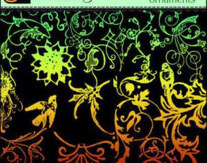 50 Old Ornaments Photoshop brush