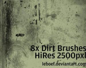 High Res Dirt Brush Set Photoshop brush