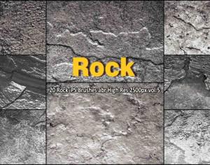 Rock Texture PS Brushes abr  vol.5 Photoshop brush