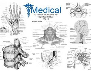 20 Medical PS Brushes.abr Vol.10 Photoshop brush