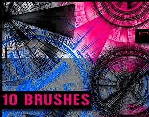 Tech Circle Brushes Photoshop brush