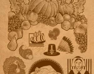Thanksgiving Theme Photoshop Brushes Photoshop brush