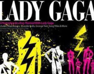 Lady GaGa Mannequin Thunderbolt Brushes Photoshop brush
