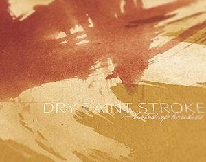 Dry Paint Strokes V1 Photoshop brush