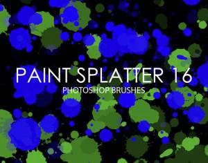 Free Paint Splatter Photoshop Brushes 16 Photoshop brush