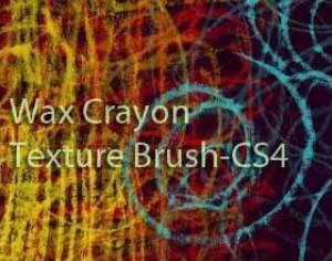 Wax Crayon Texture Brush cs4 Photoshop brush