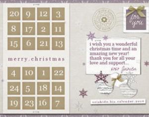 FREE Seishido.biz Christmas Calendar  Photoshop brush