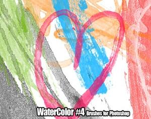 WaterColor Brushes Set 4 Photoshop brush