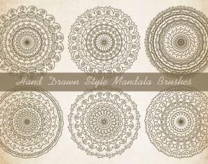 Sketchy Style Mandala Brushes Photoshop brush