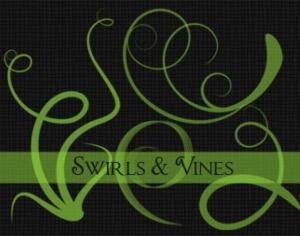 Swirls & Vines Photoshop brush