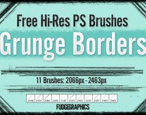 Grunge Borders Brush Set Photoshop brush