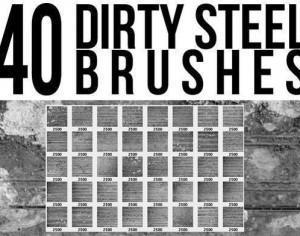 Dirty Steel Brushes Photoshop brush
