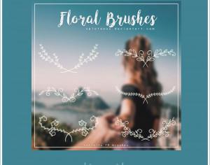 9 Floral Brushes Photoshop brush