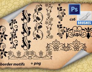 Border Motifs Photoshop brush