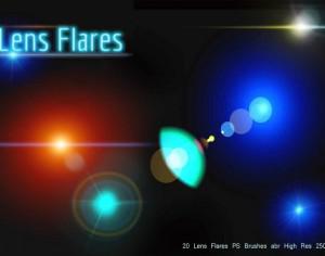 Lens Flares PS Brushes abr Photoshop brush