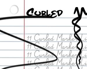 Curled Marker Lines Brushes Photoshop brush