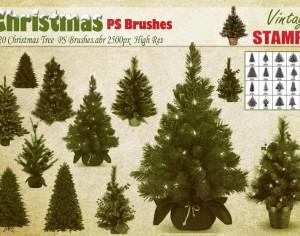 Christmas Tree PS Brushes  Photoshop brush