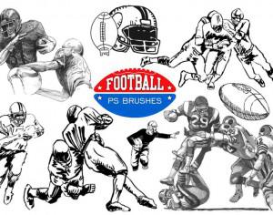 20 Football Ps Brushes abr. vol 8 Photoshop brush