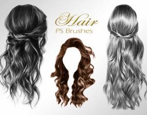 20 Hair Female PS Brushes abr. vol.1 Photoshop brush