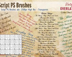 Vintage Script PS Brushes  Photoshop brush