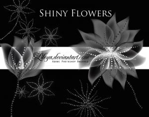 Shiny Flowers Photoshop brush