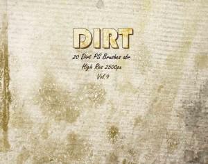 20 Dirt Brushes abr.vol.9 Photoshop brush