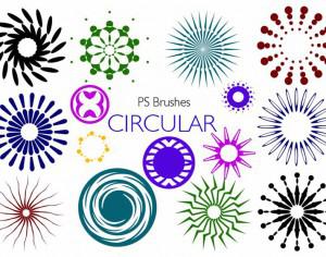 20 Circular PS Brushes abr. Vol.7 Photoshop brush
