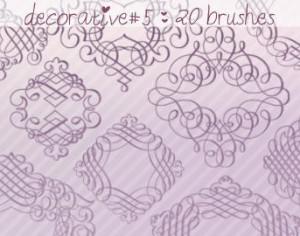Decorative Brushes 5 Photoshop brush
