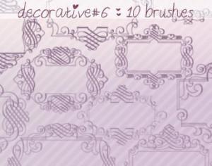 Decorative Brushes 6 Photoshop brush