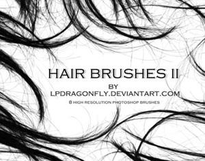 Hair Brushes 2 Photoshop brush