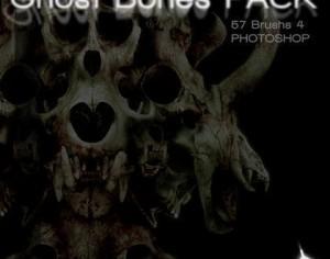 Ghost Bones Brush Pack Camisole Pictures Photoshop brush