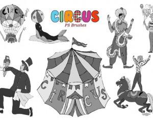 20 Circus Ps Brushes  Photoshop brush