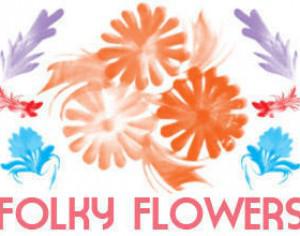 Folky Flowers Photoshop brush