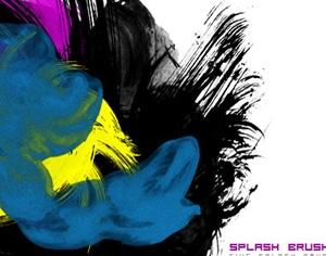 5 Paint Strokes Brushes Photoshop brush