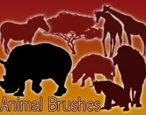 40 Animal Brushes Photoshop brush