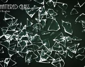 20 Shattered Glass PS Brushes abr.vol.6 Photoshop brush