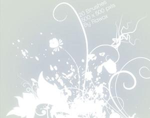 Urban Floral Brushes Photoshop brush