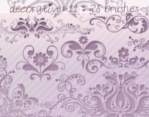 Decorative Brushes 11 Photoshop brush