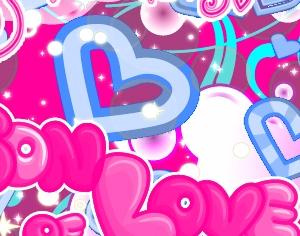 Love Glitters and Hearts Photoshop brush