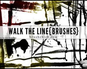 Walk the Line Brush Pack Photoshop brush