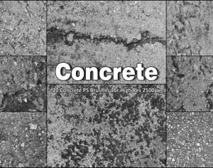 20 Concrete PS Brushes abr vol 8 Photoshop brush