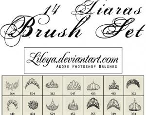 Tiaras Brush Set Photoshop brush