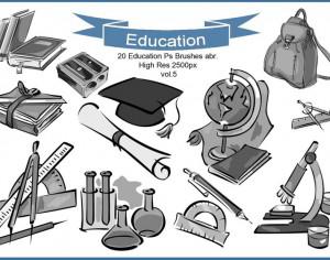 20 Education Ps Brushes abr. vol.5 Photoshop brush