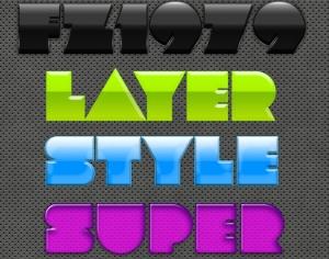 Super pack layer style 13 Photoshop brush