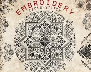 Embroidery a cross-stitch  Photoshop brush