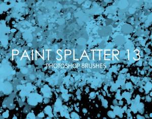 Free Paint Splatter Photoshop Brushes 13 Photoshop brush