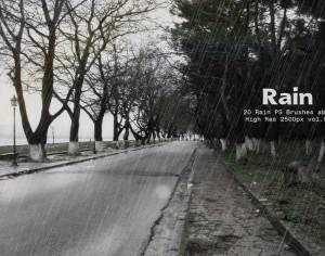 20 Rain PS Brushes abr vol.5 Photoshop brush